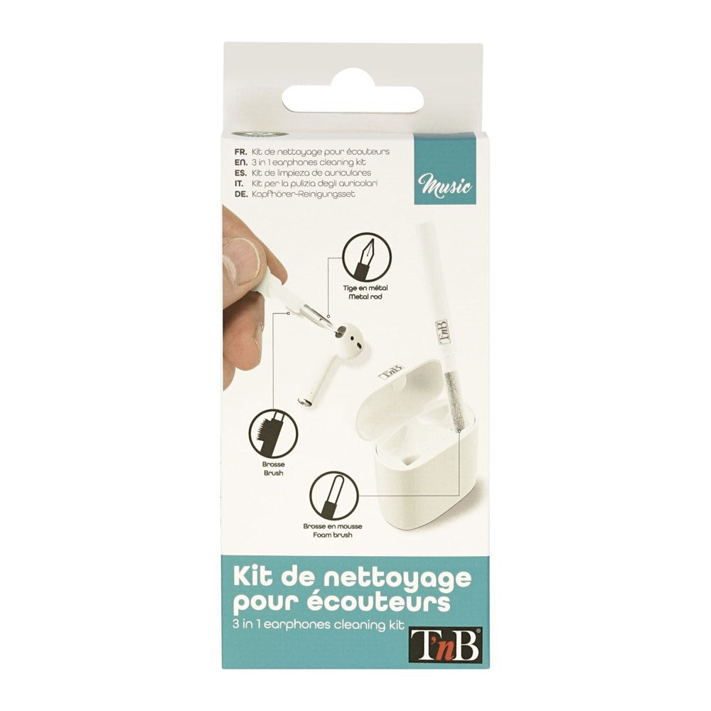 T'NB Cleaning Kit for True Wireless Earphones - White