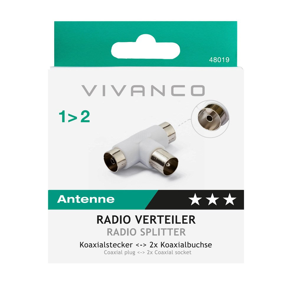 Radio Adapter Treport M/F-F - White