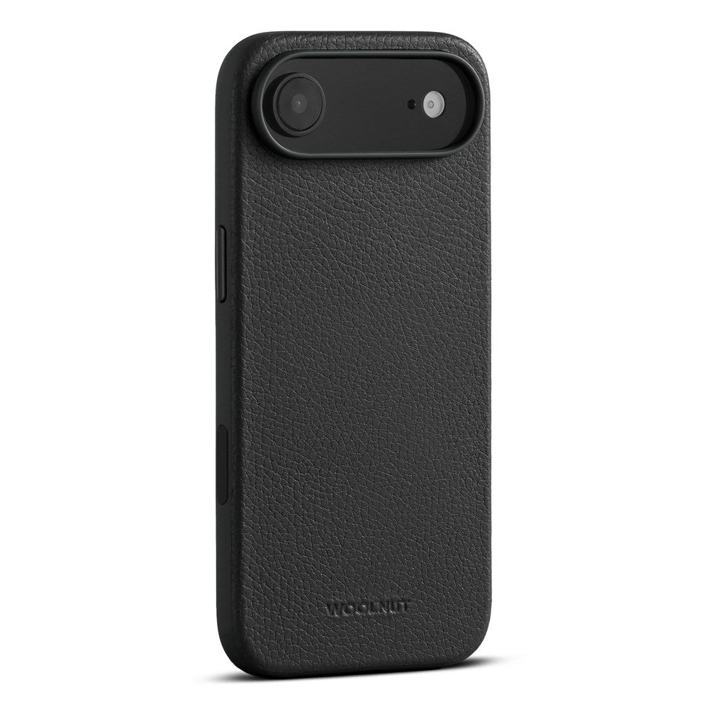 WOOLNUT iPhone Air Full Grain Leather Case - MagSafe Compatible - Black