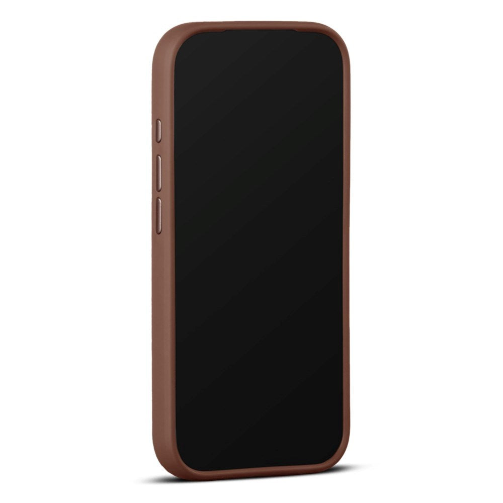 iPhone 18 Pro Max WOOLNUT Genuine Leather Case - MagSafe Compatible - Brown