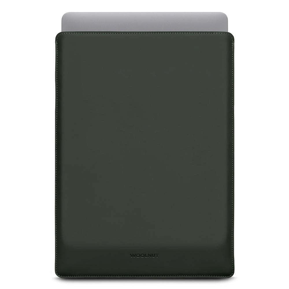 Woolnut Coated PU Leather Sleeve for MacBook / Laptop (370 x 260mm) - Green