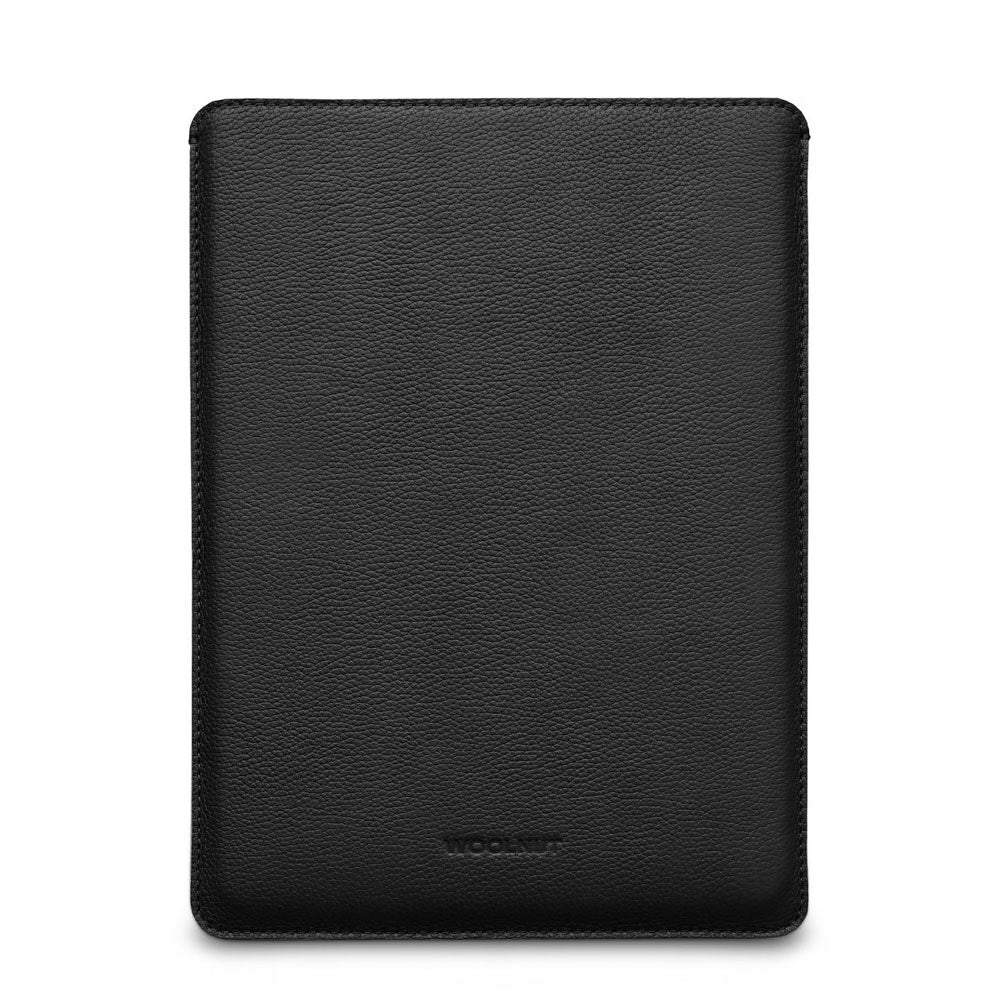 MacBook Pro 14" M5 / M4 / M3 / M2 / M1 (2025 / 2021) Genuine Leather Folio Sleeve - 24.5 x 33 cm - Black