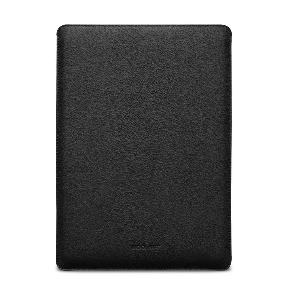 MacBook Pro 16" M4 / M3 / M2 / M1 (2024 - 2021) Genuine Leather Folio Sleeve - 27.5 x 37.5 cm - Black