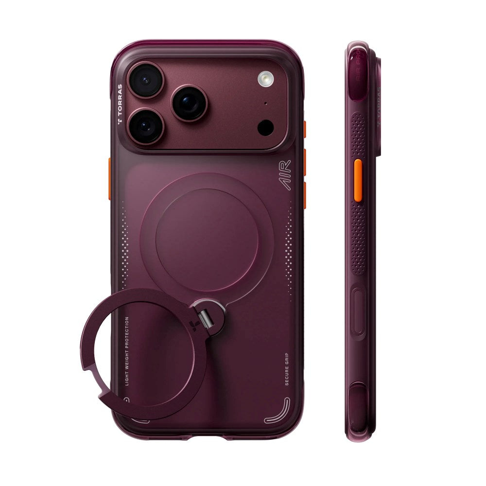 iPhone 18 Pro / 17 Pro TORRAS Ostand Q3 Air Case - MagSafe Compatible - Purple