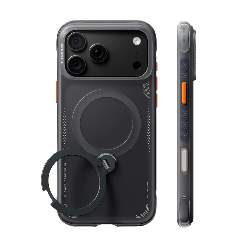 iPhone 18 Pro Max / 17 Pro Max TORRAS Ostand Q3 Air Case - MagSafe Compatible - Black