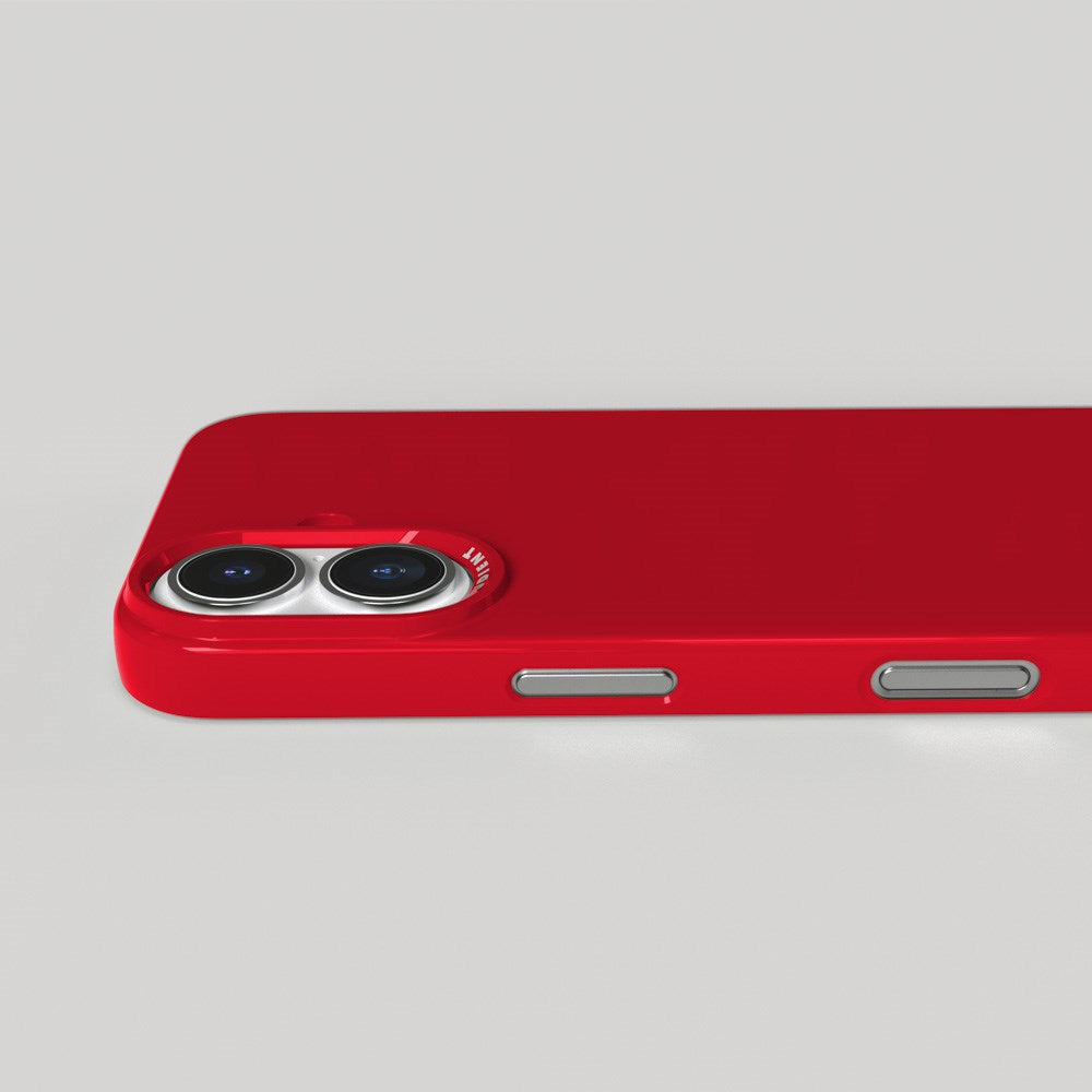 Nudient Thin Case iPhone 16 Case - MagSafe Compatible - Cherry Red Gloss