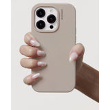 Nudient iPhone 14 Base Silicone Case - Stone Beige