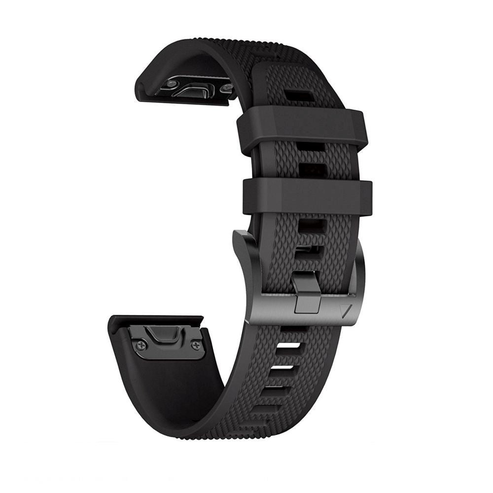 Universal Garmin 26mm QuickFit Strap Tech-Protect Smooth Strap - Black