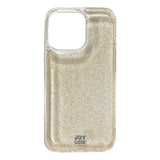 iPhone 13 Pro Joy Case Hybrid Glitter Case - Transparent / Gold