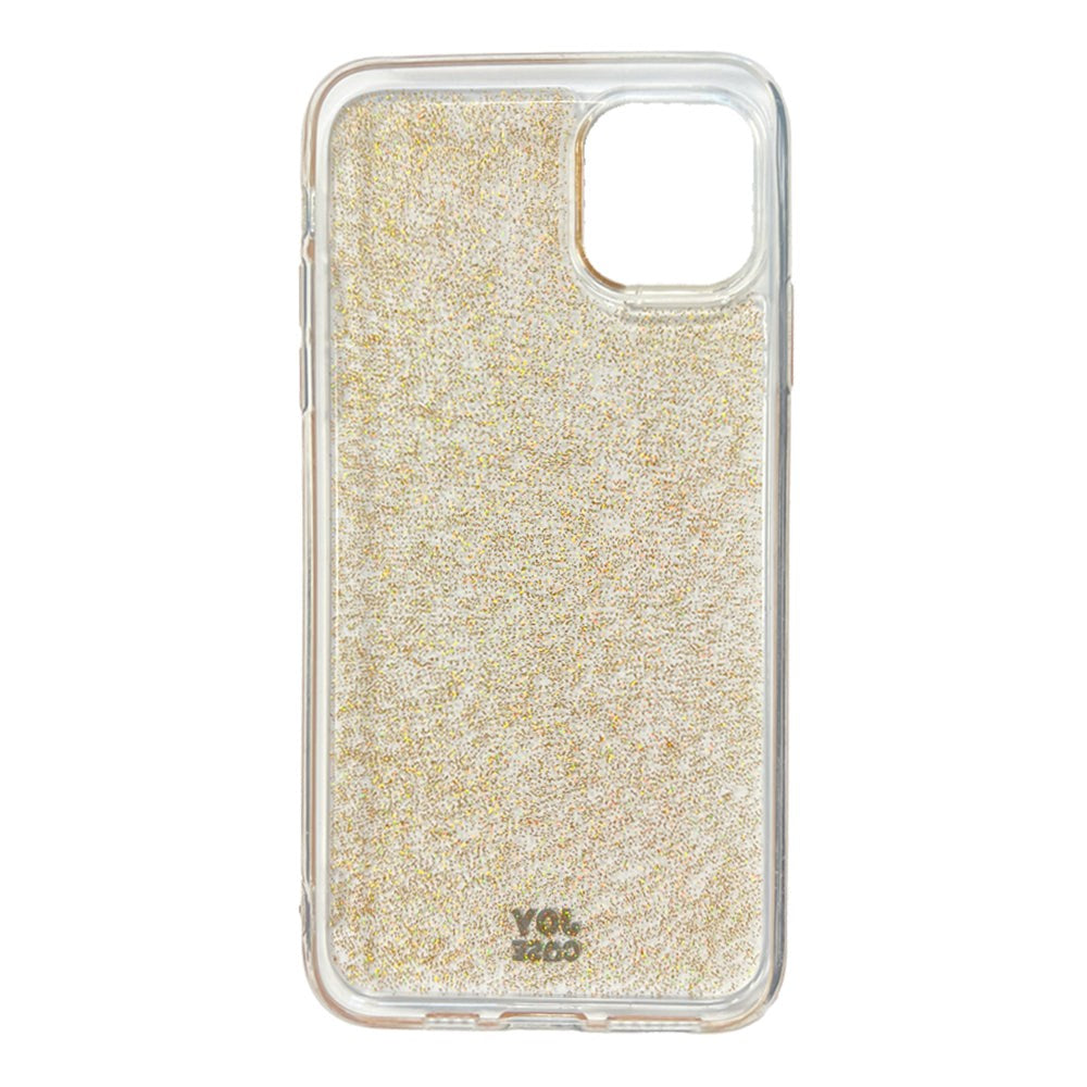 iPhone 11 Pro Max Joy Case Hybrid Glitter Case - Transparent / Gold