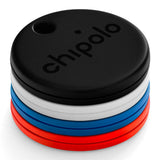 Chipolo ONE - 4 Pack - Bluetooth GPS Tracker - White / Black / Blue / Red