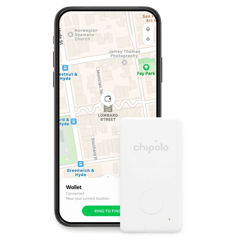 Chipolo CARD - Bluetooth GPS Tracker - White