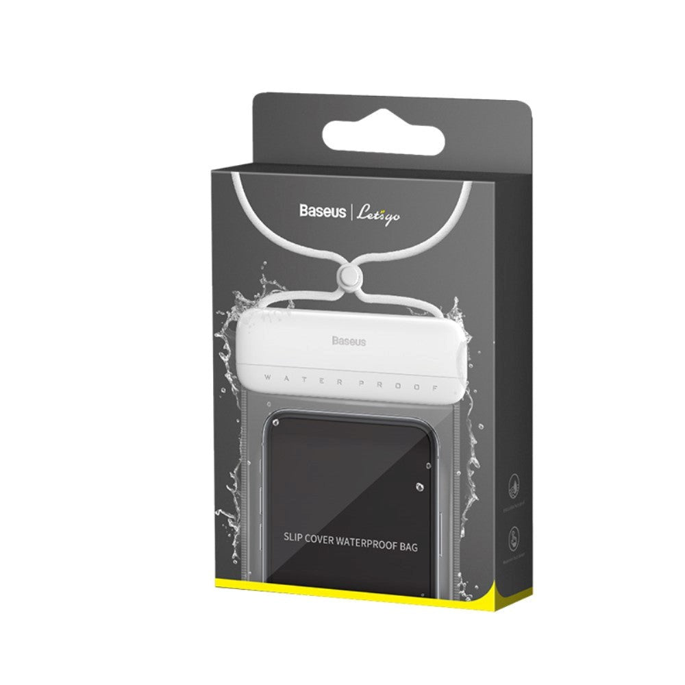 Baseus Let's Go Waterproof Case - White (Max. Phone: 160 x 90 x 10 mm)