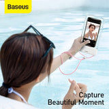 Baseus Let's Go Waterproof Case - White / Pink (Max. Phone: 160 x 90 x 10 mm)