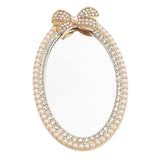 Mirror Sticker w. Stones & Pearls - Gold