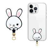 Insert Plate for Mobile Strap - Cartoon Design - Rabbit