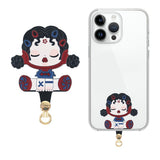 Insert Plate for Mobile Strap - Cartoon Design - Girl