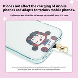 Insert Plate for Mobile Strap - Cartoon Design - Orange Cat