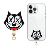 Insert Plate for Mobile Strap - Cartoon Design - XX Cat