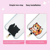 Insert Plate for Mobile Strap - Cartoon Design - XX Cat