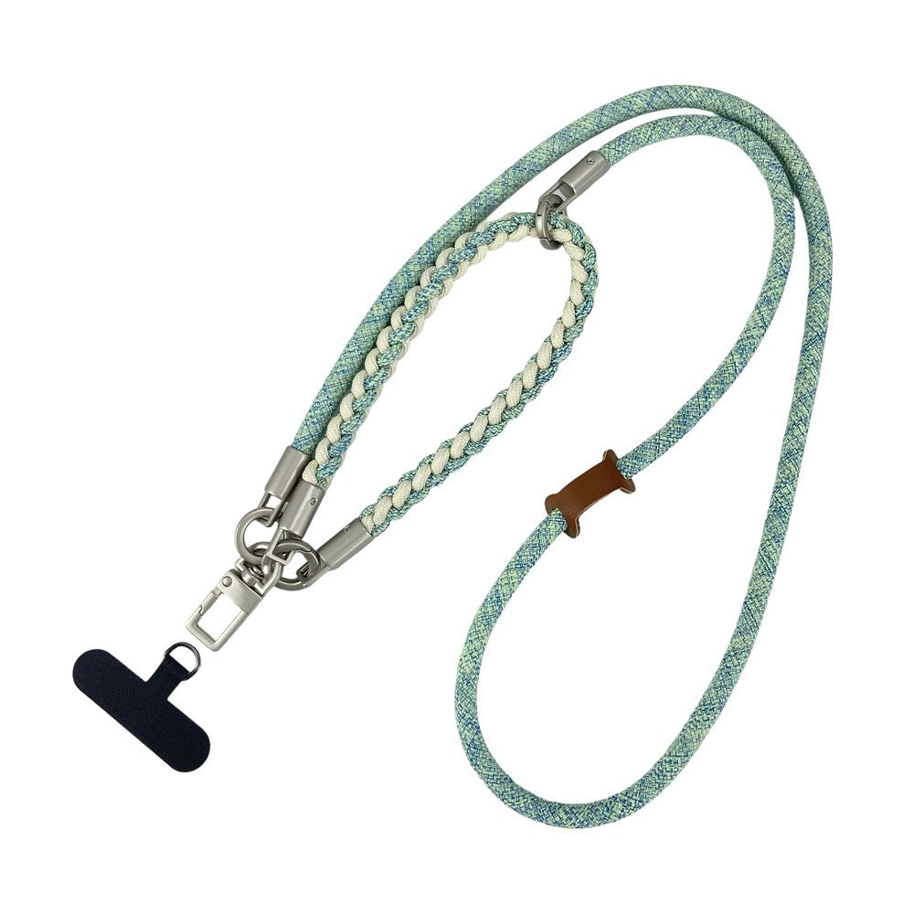 Braided 3-in-1 Mobile Strap - 90cm / 30cm - Green