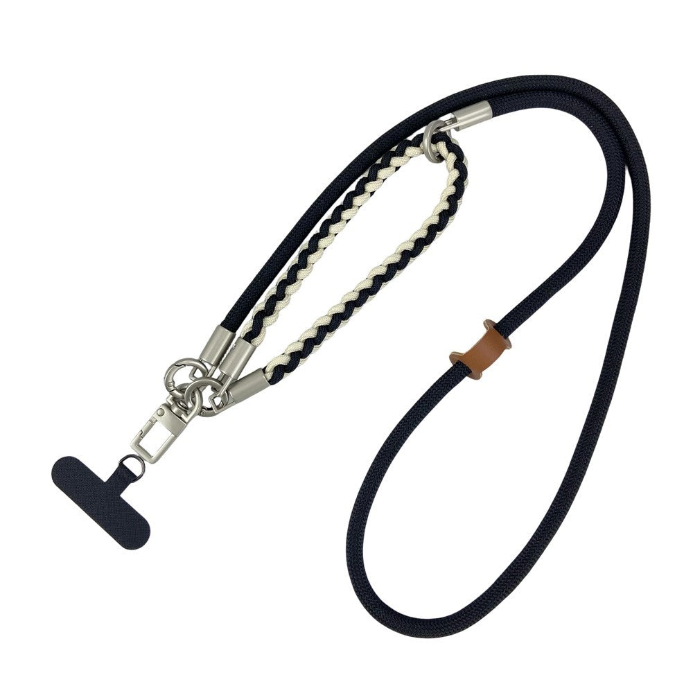 Braided 3-in-1 Mobile Strap - 90cm / 30cm - Black