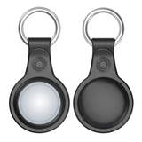 DUX DUCIS AirTag Plastic Keychain w. Carabiner - 4-Pack - Black / Blue / Purple / Green