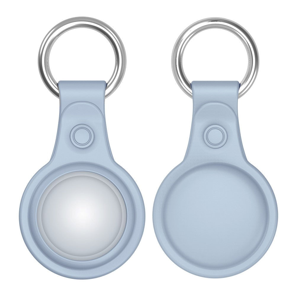 DUX DUCIS AirTag Plastic Keychain w. Carabiner - 4-Pack - Black / Blue / Purple / Green