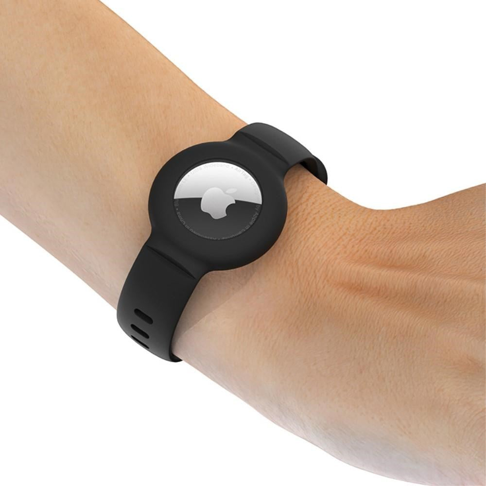 AirTag Silicone Wristband - Black