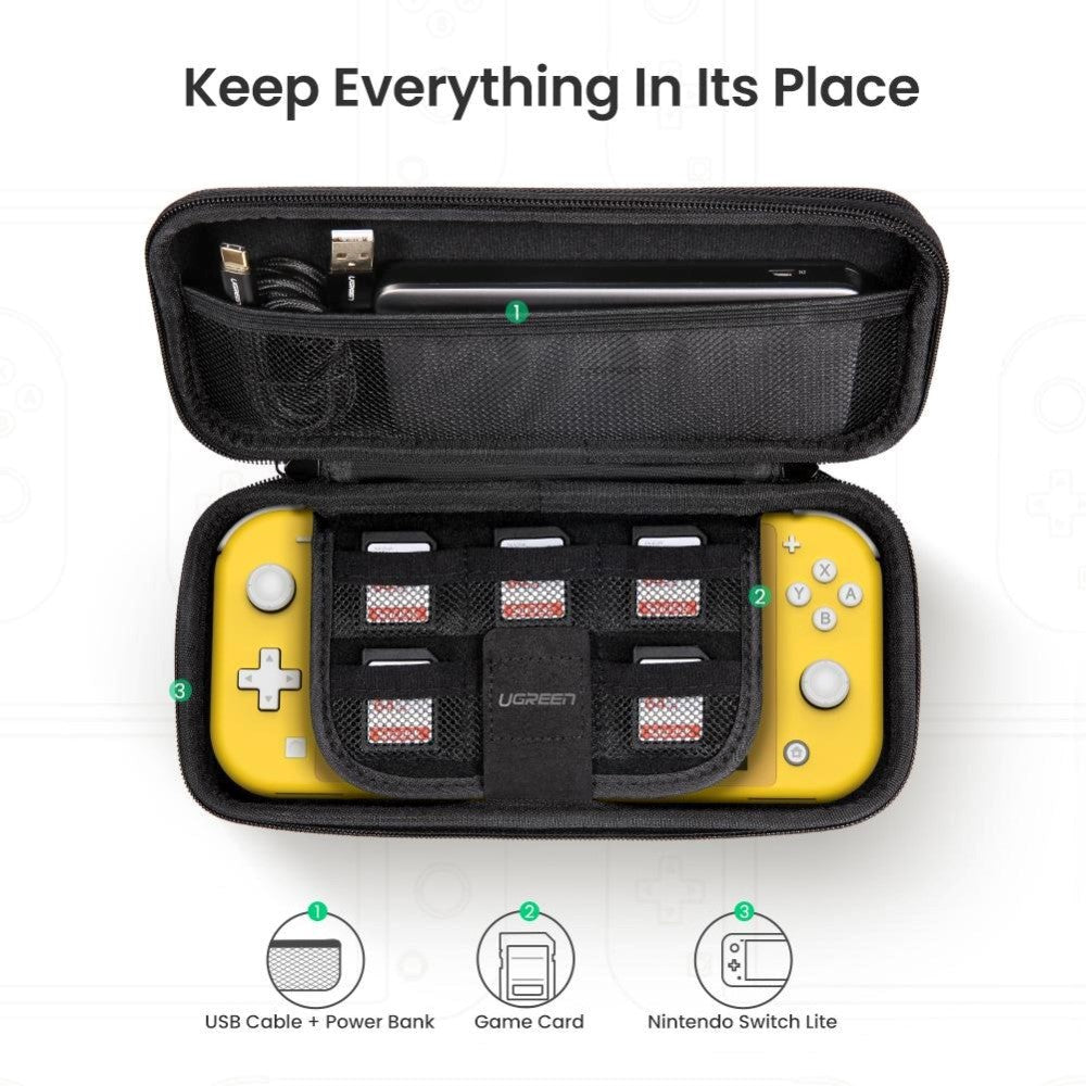 UGREEN Travel Case for Nintendo Switch Lite - Black