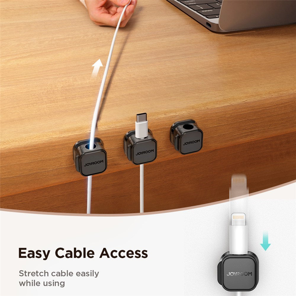JOYROOM Magnetic Cable Holder – 3 pcs – White