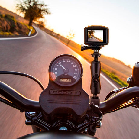 AKASO Action Camera Accessories for Motorcycle - Black