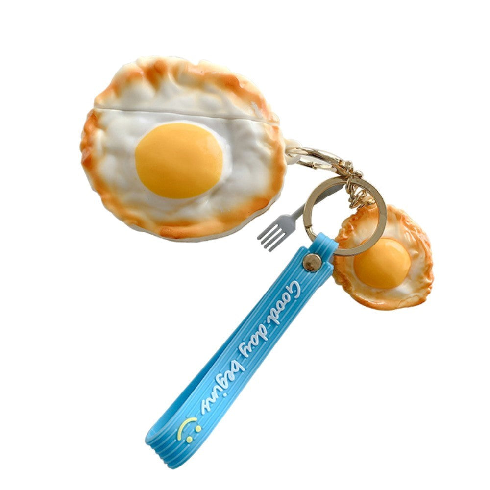 Beats Studio Buds Silicone Case w. Keyring and Carabiner - Fried Egg