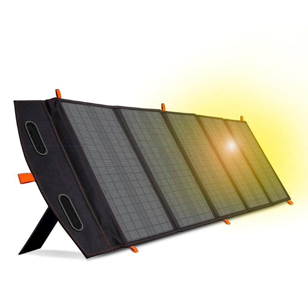 SBS Solar Charger 100W with 1x USB-A & 1x USB-C - Black