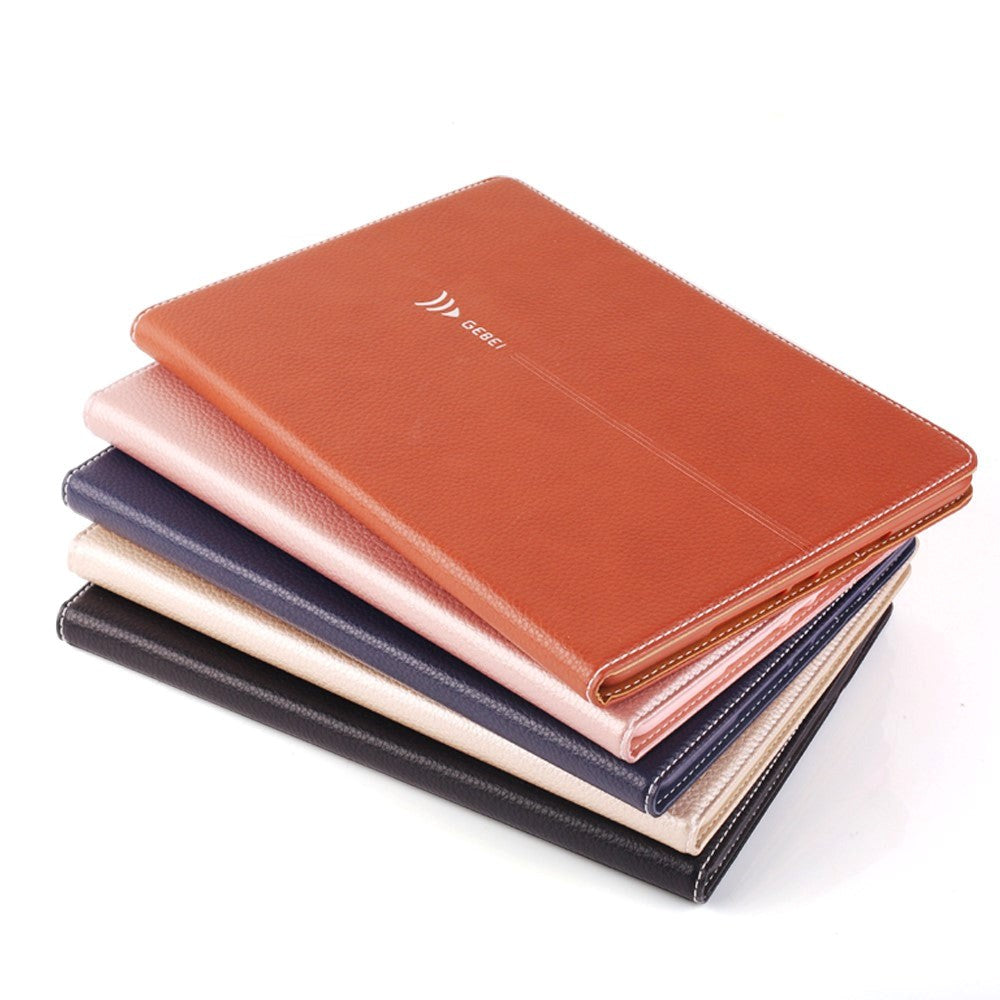 iPad (2018) / iPad (2017) Case - GEBEI Silkworm Series Exclusive Leather Case with Stand Function Brown