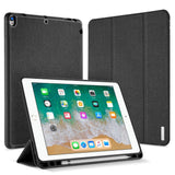 iPad Air (2019) / iPad Pro 10.5" Case - DUX DUCIS Domo Series Tri-fold Leather Case - Dark Grey