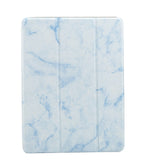 iPad Case - Sindal Marble Series Total Protection Case - Misty Blue