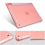 iPad 9.7 (2018-2017) / iPad Air / iPad Air 2 Tri-Fold Leather Case w. Apple Pencil Holder - Rose Gold