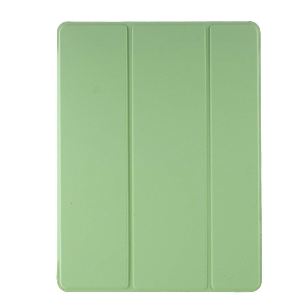 iPad 9.7 (2018-2017) / iPad Air / iPad Air 2 Tri-Fold Leather Case w. Apple Pencil Holder - Green