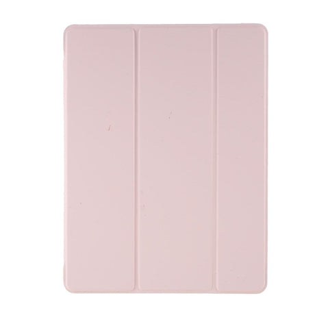 iPad 9.7 (2018-2017) / iPad Air / iPad Air 2 Tri-Fold Leather Case w. Apple Pencil Holder - Pink