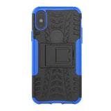 iPhone X / XS Cool Tyre Tough Case w. Stand Blue