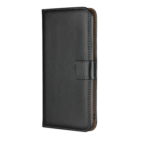 EIDERWOOD iPhone XS Max Leather Flip Case w. Wallet & Stand Function - Black