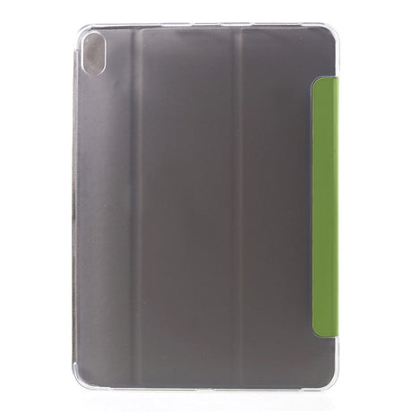 iPad Pro 11" (2018) Tri-fold Leather Stand Case w. Transparent Back Green