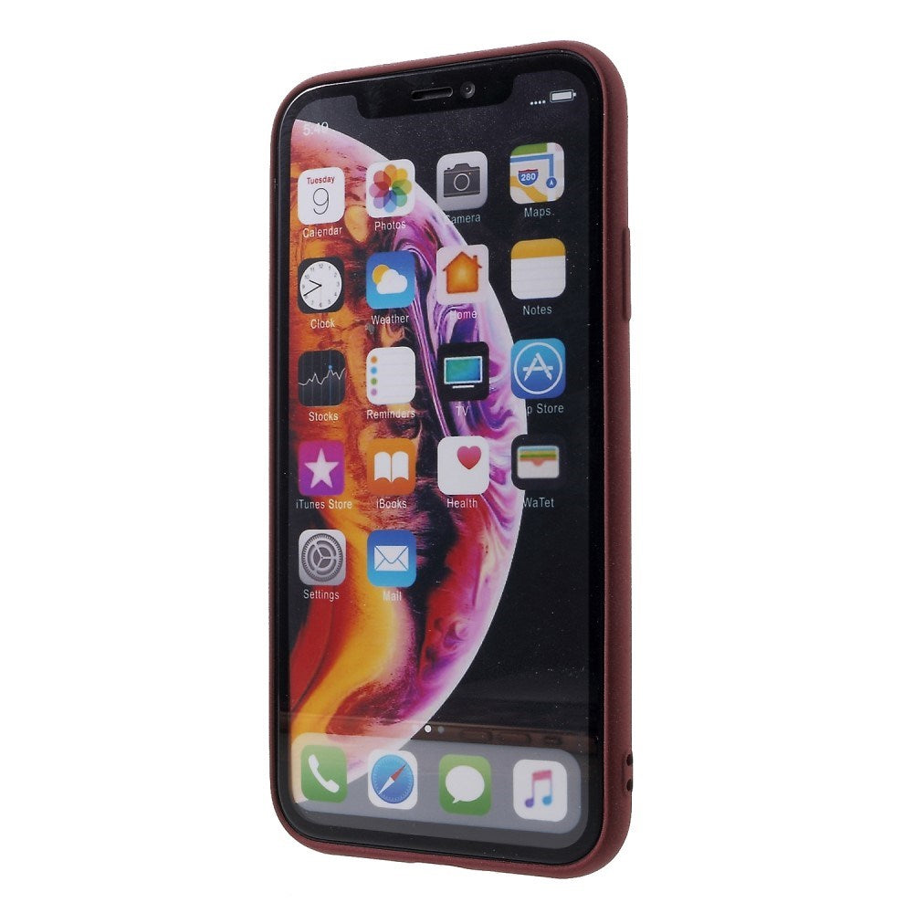 EIDERWOOD iPhone XR Matte Flexible Plastic Case - Dark Red