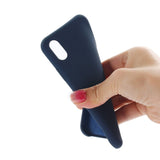 iPhone X / XS Soft Silicone Case - Dark Blue Vol. 2