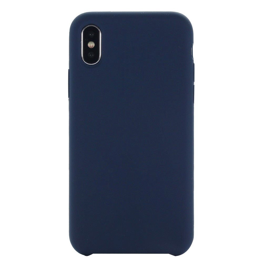 iPhone X / XS Soft Silicone Case - Dark Blue Vol. 2