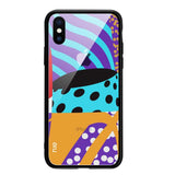 iPhone XS Max NXE Flexible Fashion Case w. Back Glass - Blue