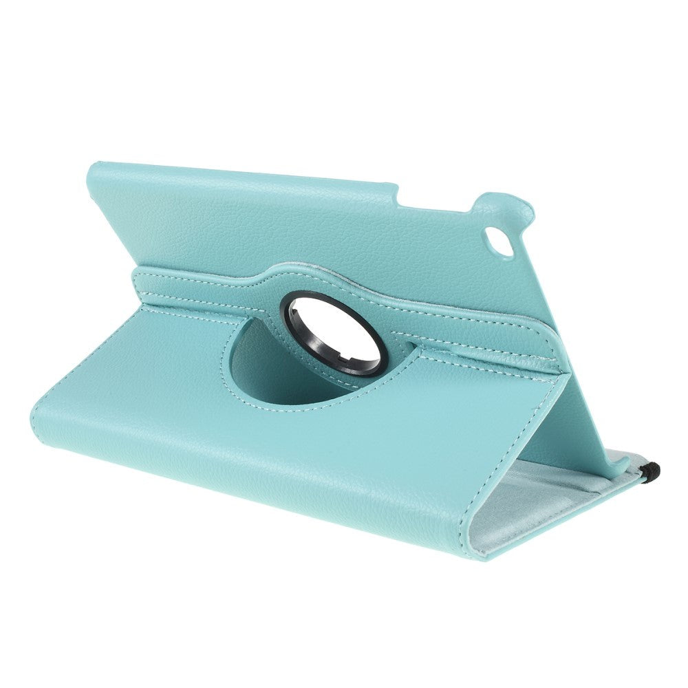 iPad Mini 4 Leather Case w. 360⁰ Stand function - Light blue