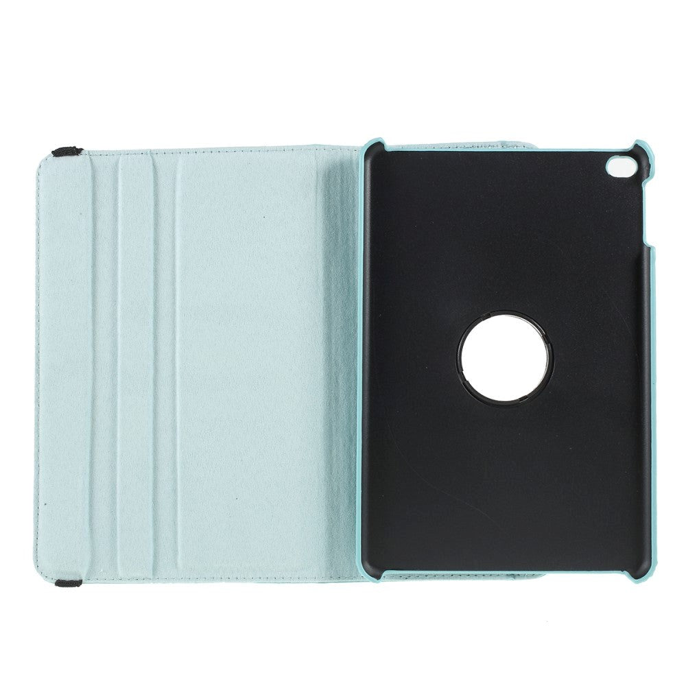 iPad Mini 4 Leather Case w. 360⁰ Stand function - Light blue