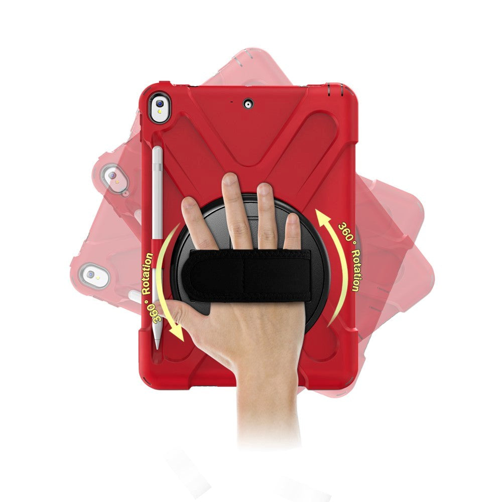 iPad Air (2019) Tough Case w. 360⁰ Stand & Hand Holder - Red